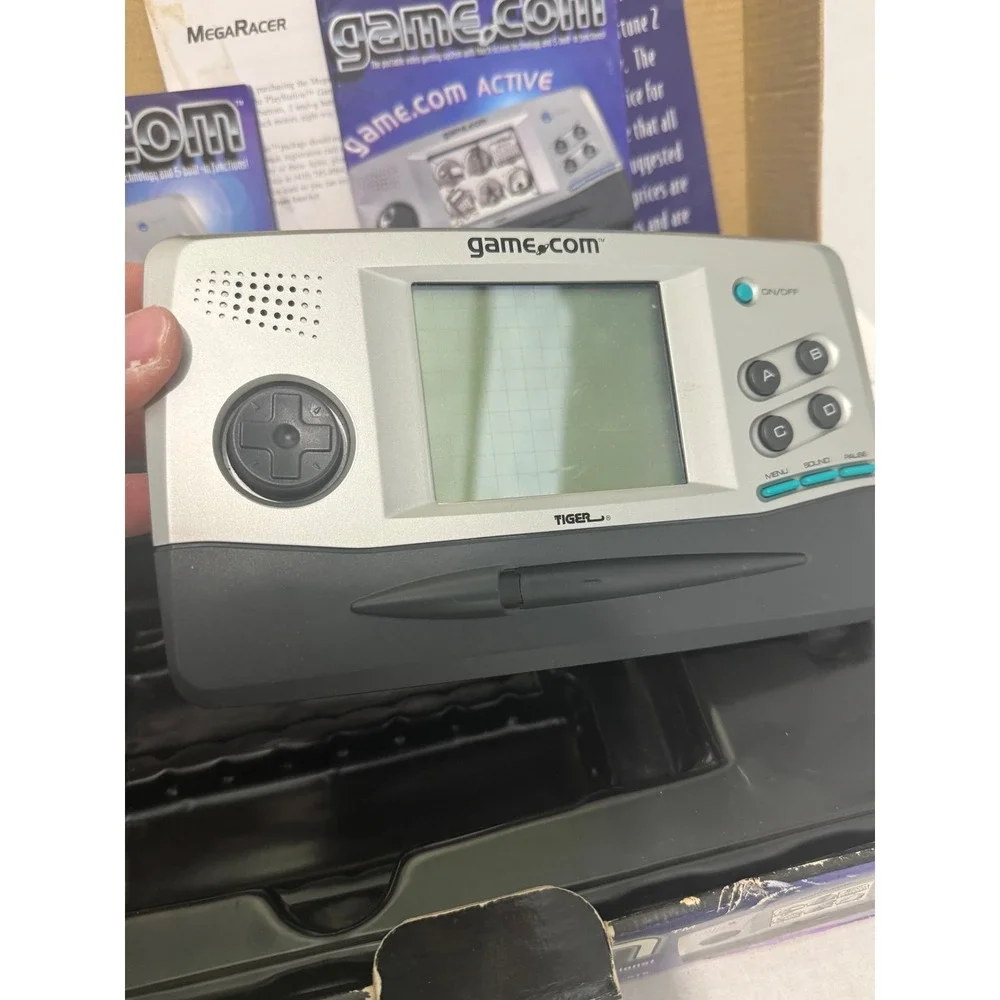 Tiger Electronics Game.com Handheld Console 71-516 Silver Boxed Parts Repair